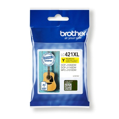 Cartucho De Tinta Brother Lc-421Xly 1 Piezas Original Alto Rendimiento Xl Amarillo