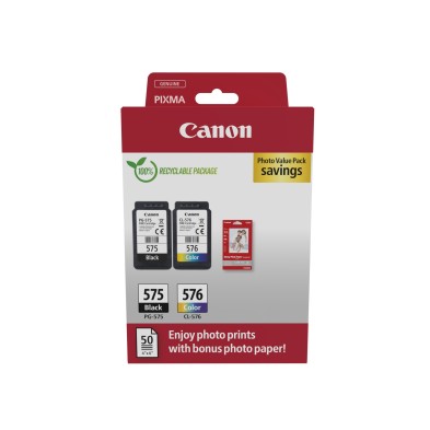 Cartucho De Tinta Canon 5438C004 2 Piezas Original Negro Cian Magenta Amarillo