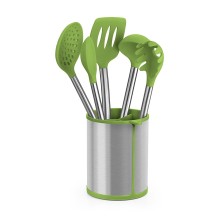 Juego De Utensilios De Cocina Bra A197011 5 Piezas Verde Acero Inoxidable