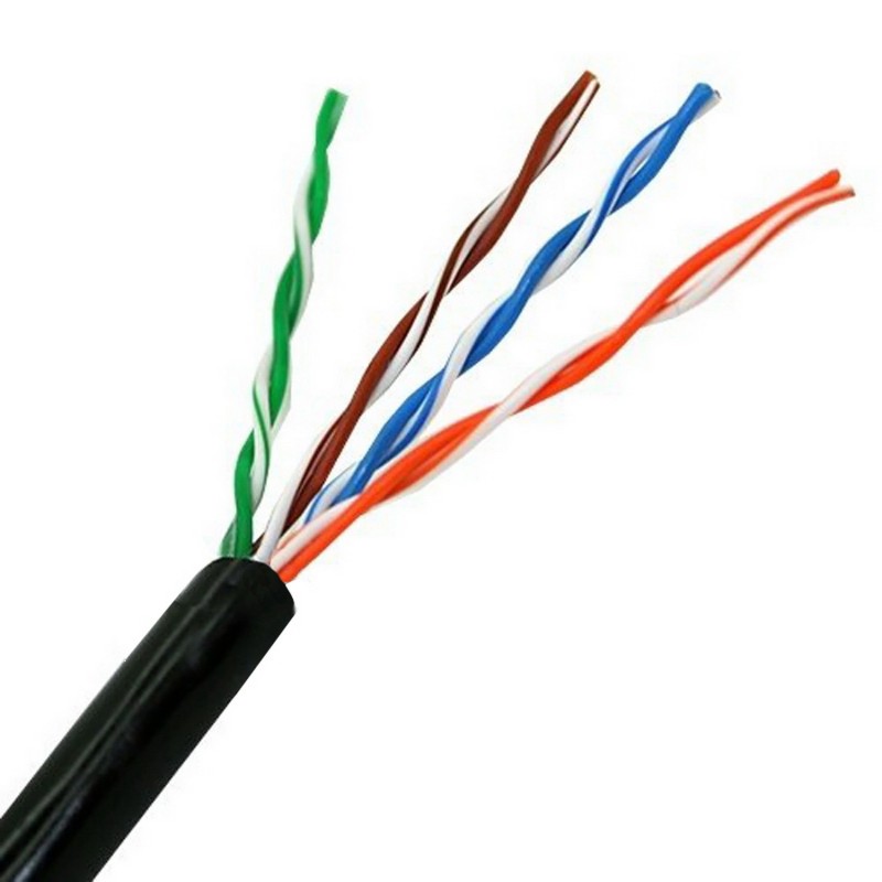 Bobina De Cable De Red Aisens A133-0212 Negro 100 M Cat5E U/Utp Utp