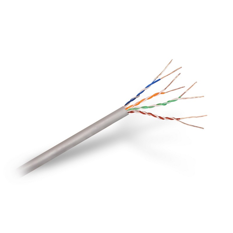 Bobina De Cable De Red Aisens A133-0208 Gris 100 M Cat5E U/Utp Utp