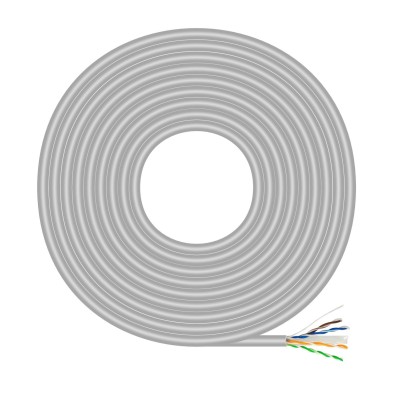 Bobina De Cable De Red Aisens A135-0750 Gris 305 M Cat6 U/Utp Utp