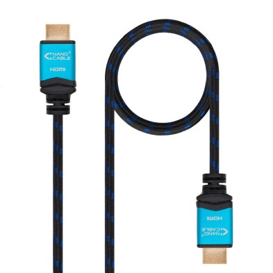 Cable Hdmi V2.0 Nanocable 4K@60Ghz 18 Gbps A/M-A/M Negro 10.0 M.