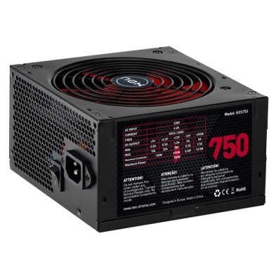 Fuente De Alimentación Nox Nxs750 750 W 20+4 Pin Atx Negro Rojo