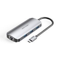 Docking Usb Tipo-C Vention Tohhb/ 1Xhdmi/ 3Xusb/ 1Xrj45/ 1X Pd