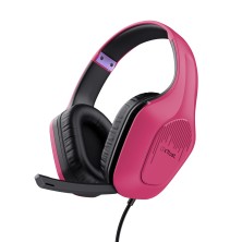 Auriculares Trust Gxt 415P Zirox Alámbrico Diadema Juego Rosa