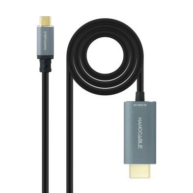 Cable Conversor Nanocable Usb-C A Hdmi 2.1 8K@60Hz 1.8M Negro