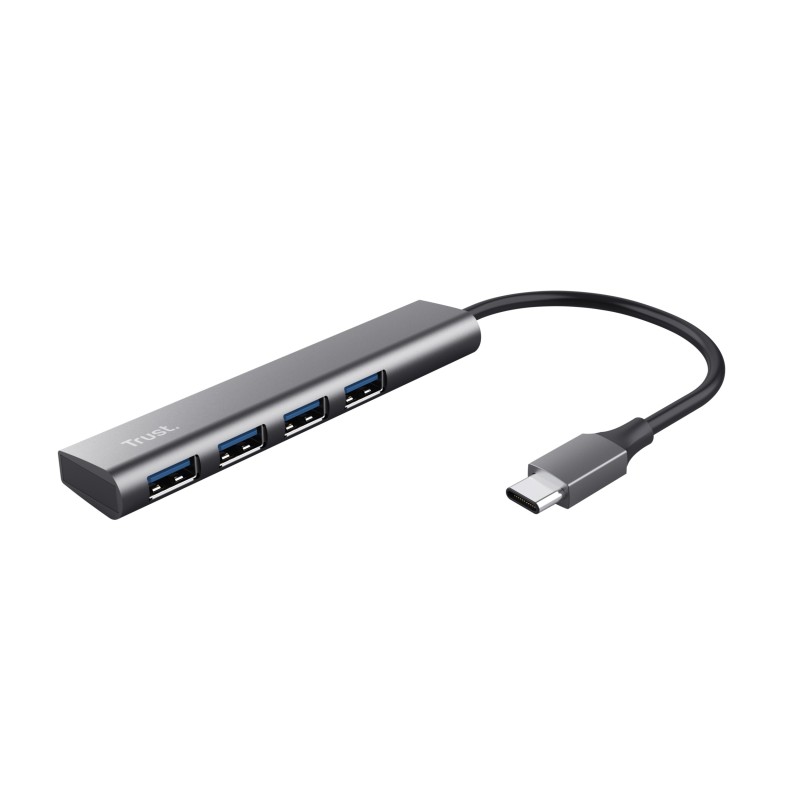 Hub Trust Halyx Usb 3.2 Gen 1 3.1 Gen 1 Type-A 5 Mbit/S Gris