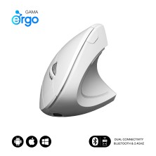 Ratón Subblim Glide Vertical Ergo Dual Mouse Battery White