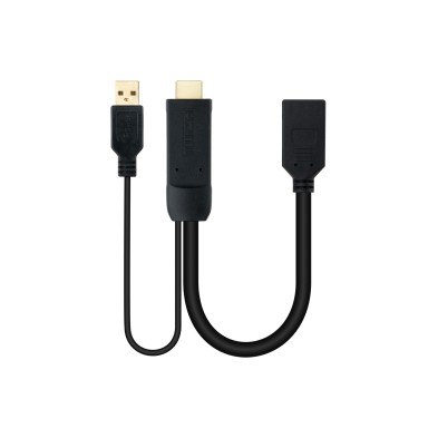 Conversor Nanocable Hdmi 2.0 A Displayport V1.2 Negro