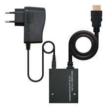 Duplicador Nanocable Hdmi V1.3 1X2 Con Alim. Y Pigtai