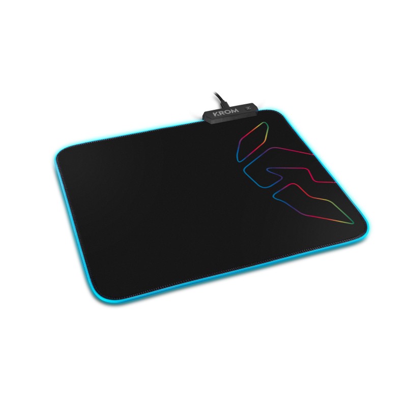 Alfombrilla De Ratón Krom Knout Rgb Para Juegos Negro