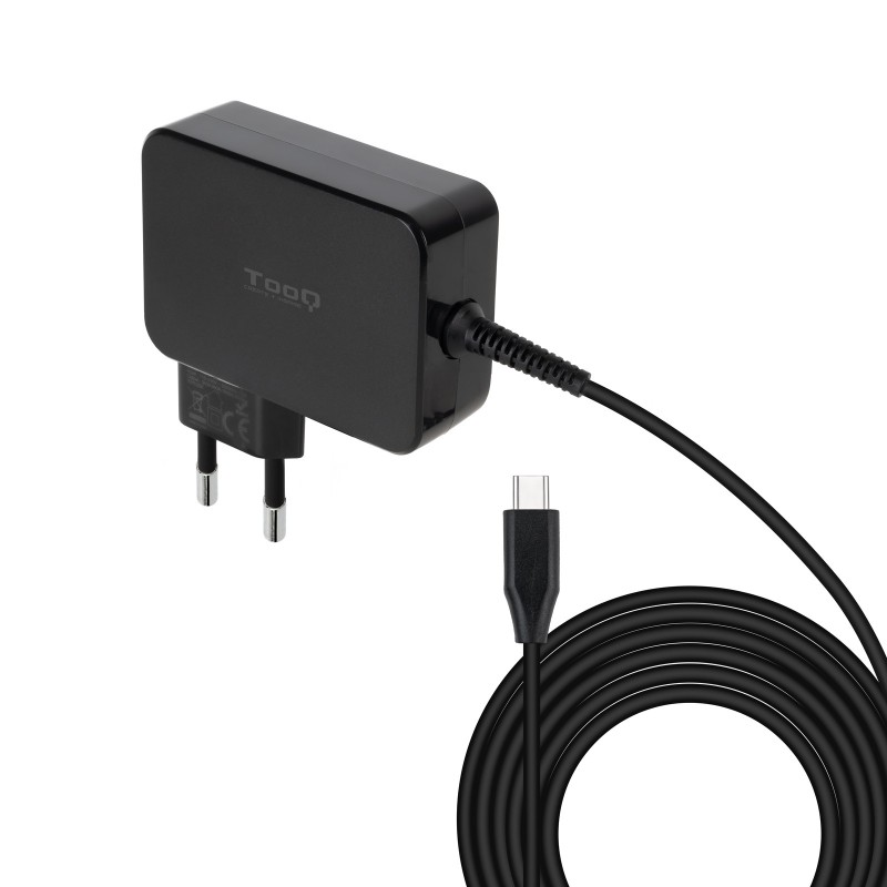 Cargador De Portátil Tooq Gan Usb-C Pd3.0 90W Negro