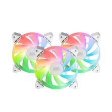Caja Pc Marsgaming Mf-3A Ventilado Blanco 3 Piezas