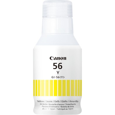 Botella Tinta Canon Gi-56Y Amarillo Original