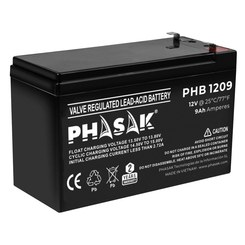 Batería Para Sai Phasak 12V 9Ah - Phb 1209