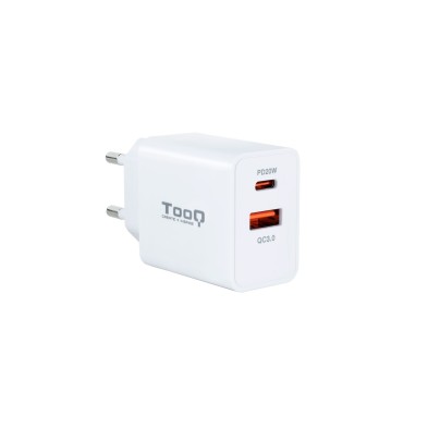 Cargador De Dispositivo Móvil Tooq Tqwc-2Sc04Wt Universal Blanco Corriente Alterna Carga Rápida Interior