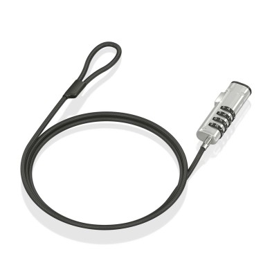 Cable De Seguridad Aisens Tipo Nano Con Cerradura De Combinación Para Ordenador Monitor Portátil 1.5M