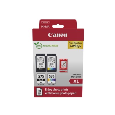 Cartucho De Tinta Canon 5437C006 2 PiezaS Original Alto Rendimiento Xl Negro Cian Magenta Amarillo