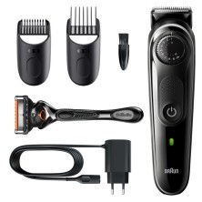 Maquinilla De Cortar El Pelo Braun Beardtrimmer 5 Bt5342 Batería 39 2 Cm Mojado Y Seco Negro