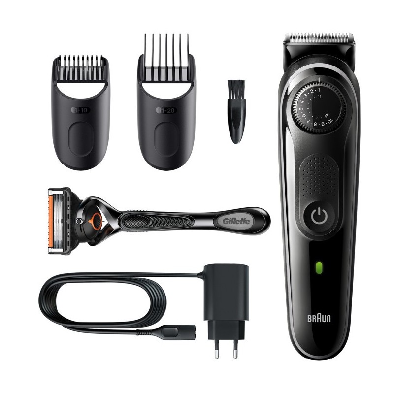 Maquinilla De Cortar El Pelo Braun Beardtrimmer 5 Bt5342 Batería 39 2 Cm Mojado Y Seco Negro