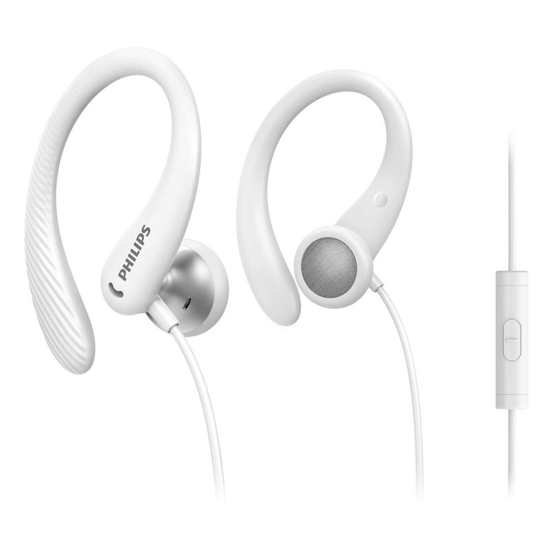 Auriculares Philips Taa1105Wt/00 Alámbrico Gancho De Oreja Dentro De Oído Deportes Blanco