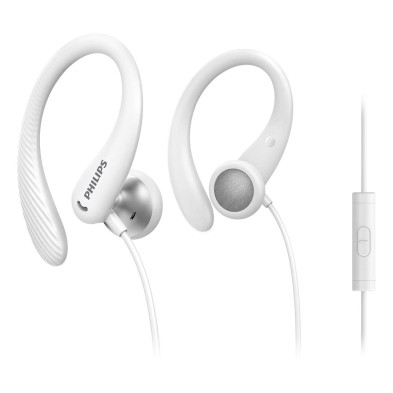 Auriculares Philips Taa1105Wt/00 Alámbrico Gancho De Oreja Dentro De Oído Deportes Blanco