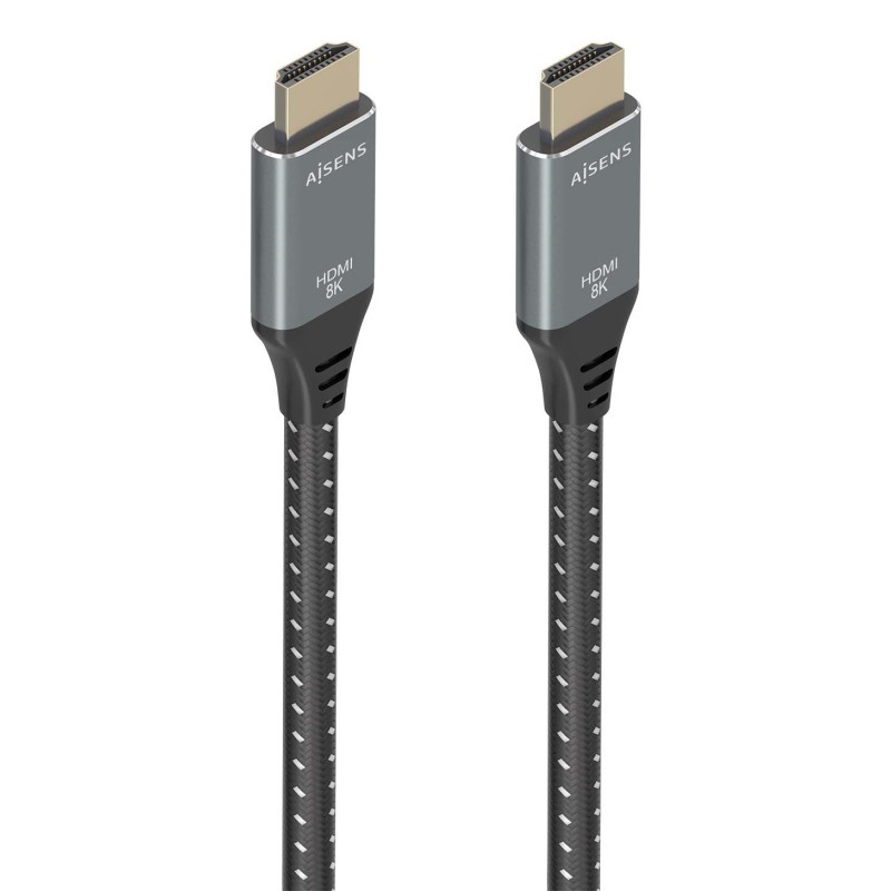 Cable Hdmi Aisens V2.1 Ultra Alta Velocidad / Hec 8K@60Hz 48Gbps A/M-A/M Gris/Negro 5.0M