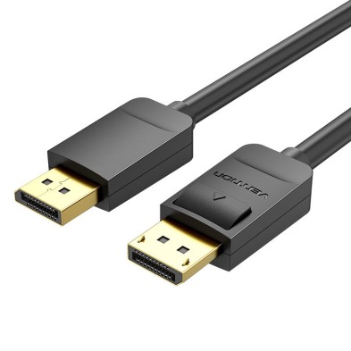 Cable Vention Displayport 1.2 4K Hacbj/ Displayport Macho - Displayport Macho/ 5M/ Negro
