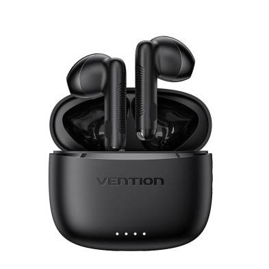 Auriculares Vention Bluetooth Elf E03 Nbhb0 Con Estuche De Carga/ Autonomía 6H/ Negros