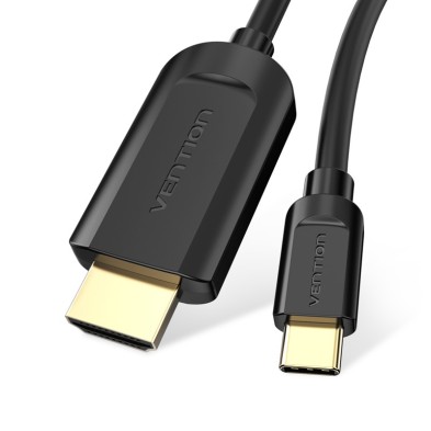 Cable Vention Conversor Hdmi 1.4 4K Cgubg/ Usb Tipo-C Macho - Hdmi Macho/ 1.5M/ Negro