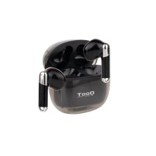 Auriculares Tooq Onyx Inalámbricos + Micrófono Bluetooth Con Estuche De Carga Negros