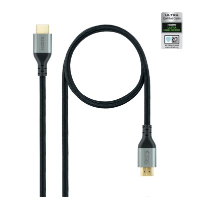 Cable Hdmi Nanocable Cable Hdmi 2.1 Certificado Ultra High Speed A/M-A/M Negro 1.5 M