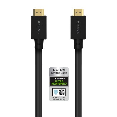 Cable Hdmi Aisens V2.1 Ultra Alta Velocidad / Hec 8K@60Hz 48Gbps A/M-A/M Negro 5.0M