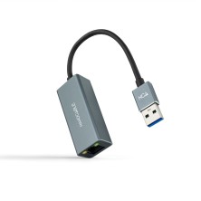 Conversor Nanocable Usb 3.0 A Ethernet Gigabit 10/100/1000 Mbps Aluminio Gris 15 Cm