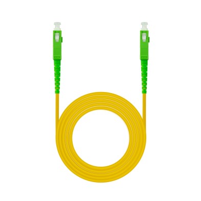 Cable De Fibra Óptica Nanocable Sc/Apc A Sc/Apc Monomodo Simplex Lszh Amarillo 50 M