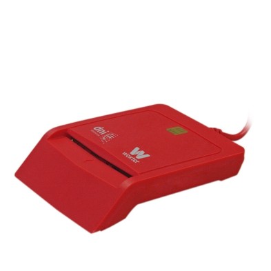 Lector De Tarjeta Inteligente Woxter Pe26-145 Interior Usb 2.0 Rojo Dni Electronico