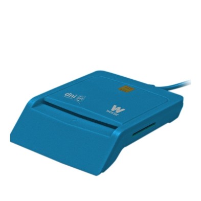 Lector De Tarjeta Inteligente Woxter Pe26-146 Interior Usb 2.0 Azul Dni Electronico