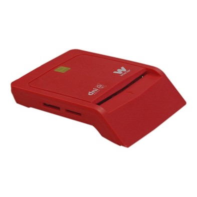 Lector De Tarjeta Inteligente Woxter Pe26-148 Interior Usb 2.0 Rojo Dni Electronico