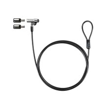 Cable De Seguridad Tooq Tipo Nano Con Llave Para Portátiles 1.5 Metros Gris Oscuro