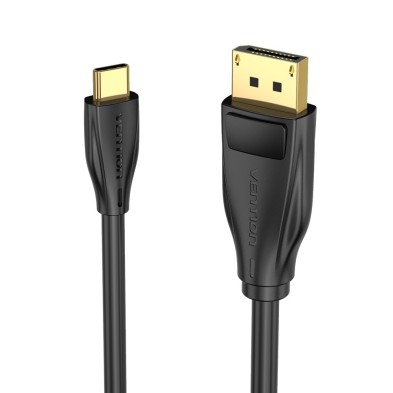 Cable Vention Conversor Cgybf/ Usb Tipo-C Macho - Displayport Macho/ 1M/ Negro