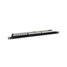 Panel De Transferencia Phasak 19" 24P Slim Cat.6A Utp Rj45 Dual 0.5U - Pu 4811