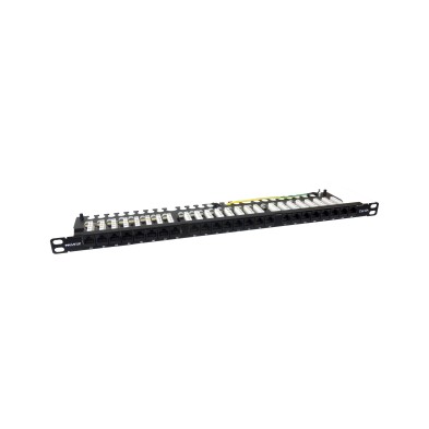 Panel De Transferencia Phasak 19" 24P Slim Cat.6A Utp Rj45 Dual 0.5U - Pu 4811
