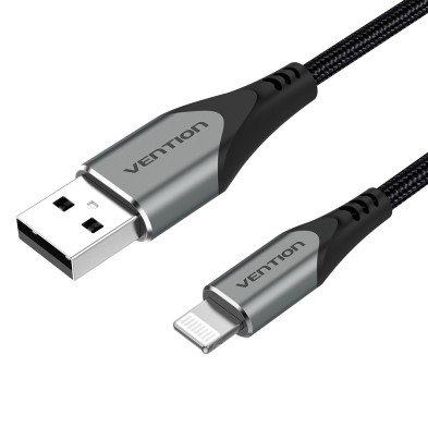 Cable Vention Usb 2.0 Lightning Labhf/ Usb Macho - Lightning Macho/ 1M/ Gris