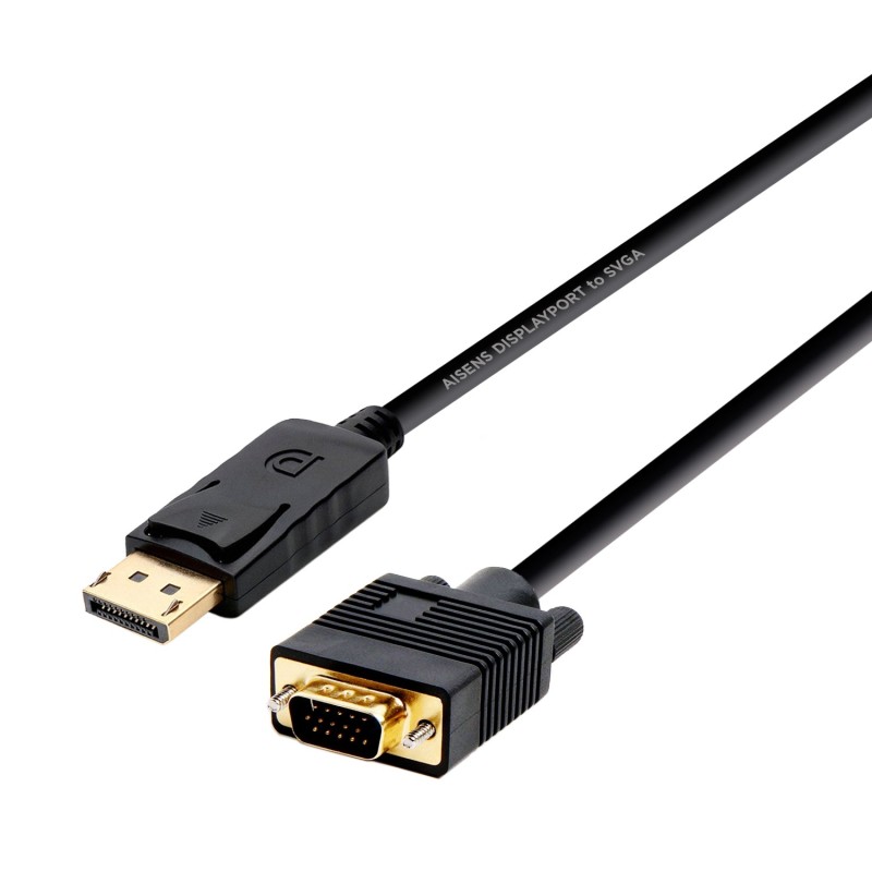 Adaptador De Cable De Vídeo Aisens A125-0365 2 M Displayport Vga D-Sub Negro