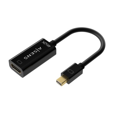 Conversor Aisens Mini Dp V1.2 A Hdmi V1.4 4K@30Hz Mdp/M-Hdmi A/H Negro 15Cm