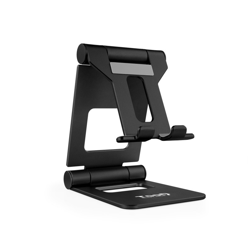 Soporte Para Teléfono / Tablet Tooq De Sobremesa Ajustable Hasta 10” Negro