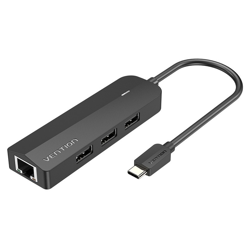 Docking Vention Usb Tipo-C Tgobb/ 3Xusb/ 1Xrj45/ 1Xusb Micro B Pd/ Negro