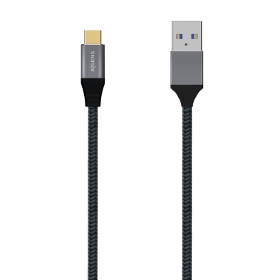 Cable Usb Aisens 3.1 Gen2 Aluminio 10Gbps 3A Tipo Usb-C/M-A/M Gris 1.5M