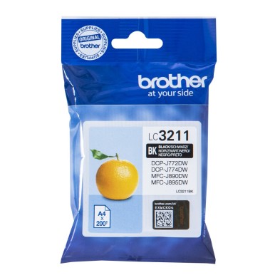 Cartucho De Tinta Brother Lc-3211Bk Original Rendimiento Estándar Negro